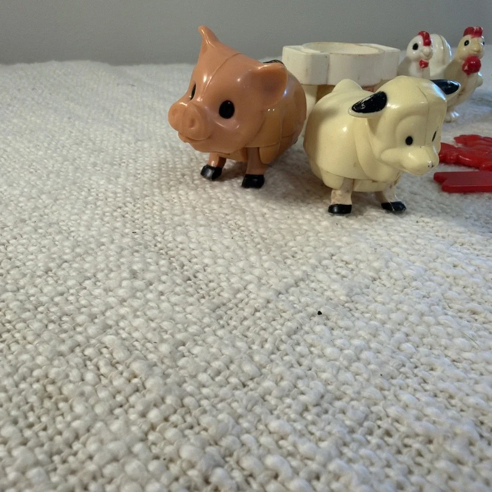 1986 McDonalds Old McDonalds Farm Toys Lot of 10 Vintage